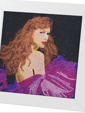 New in package Taylor Swift Diamond Art Kit with wooden frame. Craft DIY